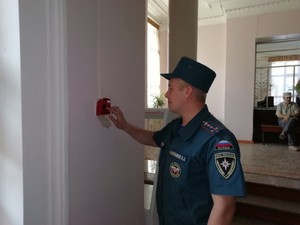 Проверка кнопки пожарной опасности