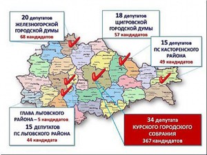 Инфографика выборов в Курской области