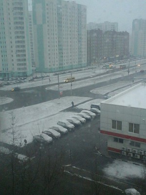 Снегопад в Курске