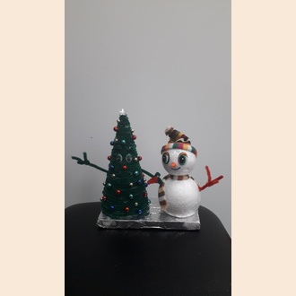 Ёлочка со снеговиком