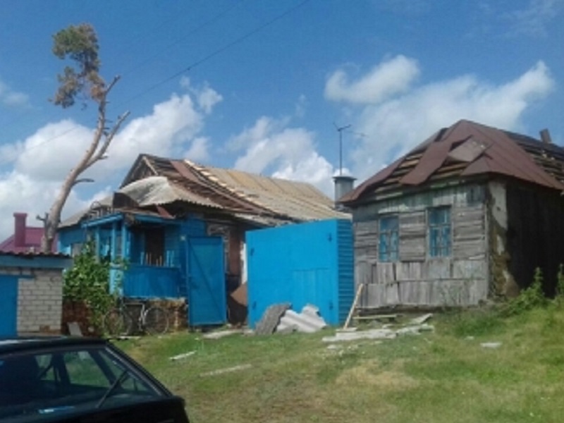 В Курской области 21 дом остался без крыши