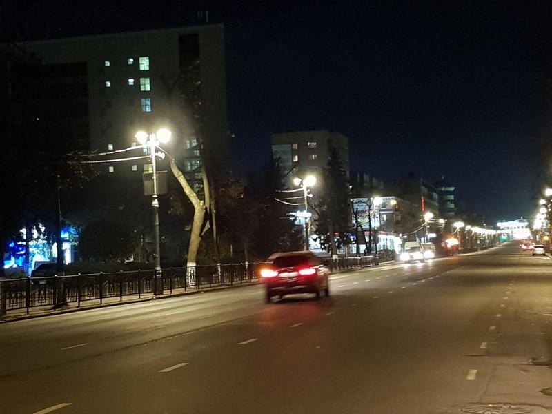 Улица Ленина Курска стала светлее