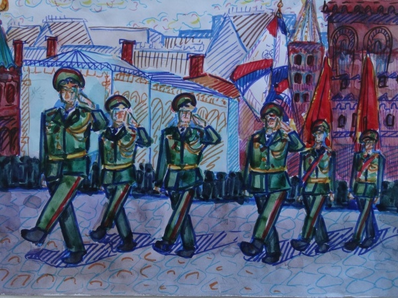 Конкурс "Дети рисуют Победу" в Курске