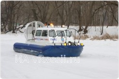 На вооружении  инспекторов ГИМС есть катер на воздушной подушке, который позволяет добраться в самые отдаленные места курских рек.