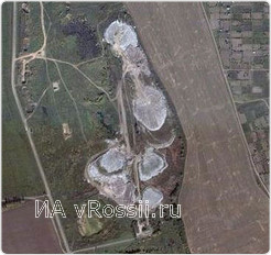 Полигон ТБО под Курском виден из космоса.